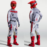 Alpinestars Racer Air Jersey Lone Grey Camo White Fire Red