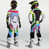 Alpinestars Supertech Dyna Jersey Light Lilac Green Fluo Black