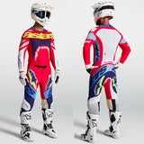 Alpinestars Supertech Dyna Jersey Fire Red White Navy Blue