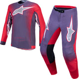 Alpinestars SuperTech Hiten AFD Greystone Red Fluo Light Lilac Kit Combo