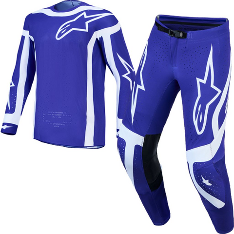 Alpinestars Fluid Apex V2 Deep Blue White Kit Combo