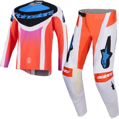 2026 Alpinestars Techstar Knif Kit Combo - Gray Orange Fluo Black