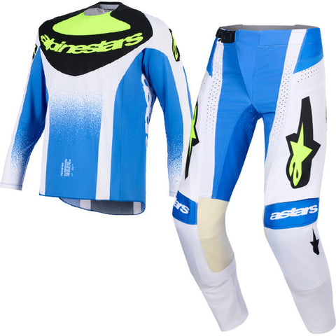 2026 Alpinestars Techstar Knif Kit Combo - Ucla Blue Black Yellow Fluo