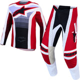 Alpinestars Techstar Maven Jersey Fire Red White Lavender Black