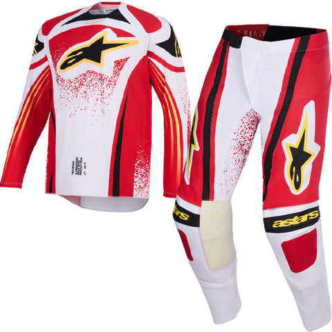 2026 Alpinestars Techstar Nomur Kit Combo - Light Gray Red Black