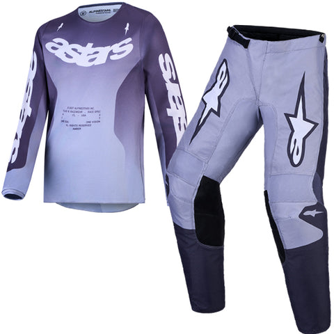 Alpinestars Youth Fluid Amber Greystone Cold Grey Light Lilac Kit Combo