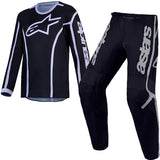 Alpinestars Youth Fluid Apex V2 Black Silver Kit Combo