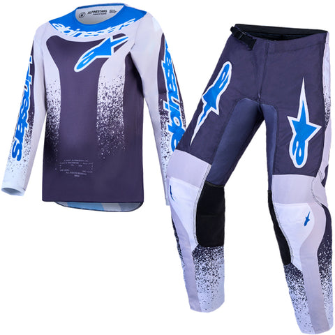 Alpinestars Youth Fluid Drag Greystone Light Lilac UCLA Blue Kit Combo