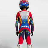 Alpinestars Youth Fluid Drag Blue Navy Fire Red White Kit Combo