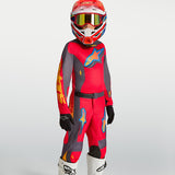 Alpinestars Youth Fluid Hunt Pant Fire Red Greystone Hot Coral