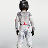 Alpinestars Youth Fluid Lone Pant Grey Camo White Fire Red