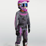 Alpinestars Youth Fluid Lone Pant Grey Camo Purple