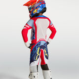 Alpinestars Youth Supertech Dyna Pant Fire Red White Navy Blue
