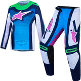 Alpinestars Techstar Maven Jersey White Blithe Blue Green Fluo