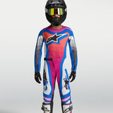 Alpinestars Youth SuperTech Maven White Hot Coral Blithe Blue Kit Combo