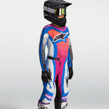 Alpinestars Youth SuperTech Maven White Hot Coral Blithe Blue Kit Combo