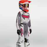 Alpinestars Youth SuperTech Swan Light Lilac Dark Grey Red Fluo Kit Combo