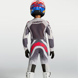 Alpinestars Youth SuperTech Swan Light Lilac Dark Grey Red Fluo Kit Combo