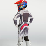 Alpinestars Youth SuperTech Swan Light Lilac Dark Grey Red Fluo Kit Combo