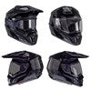 Leatt 8.5 Adventure Helmet & Goggles Black