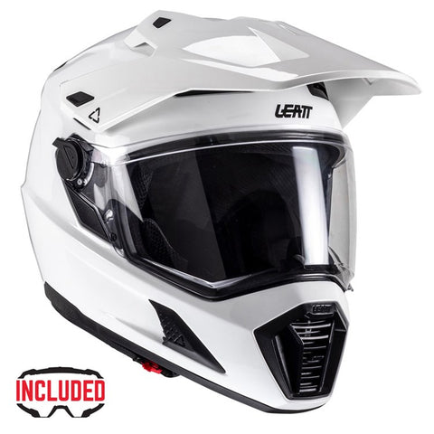 Leatt 8.5 Adventure Helmet & Goggles White