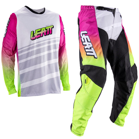 2026 Leatt 3.5 Pant and Shirt Kit Combo Retro Pink