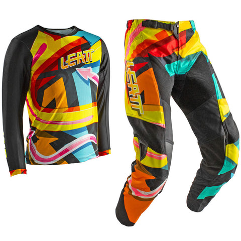 2025 Leatt 3.5 Pant and Jersey Kit Youth Carnival