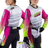 2026 Leatt 3.5 Youth Pant and Jersey Kit Combo Retro Pink