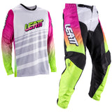 2026 Leatt 3.5 Youth Pant and Jersey Kit Combo Retro Pink