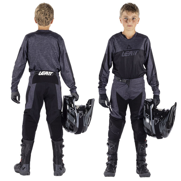 Completo Motocross Leatt 3.5 Mini – Maglia E Pantalone Per Bambino, Traspirante E Confortevole, Con Tessuto Mesh 3D E Ginocchiere Imbottite