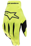 Alpinestars Youth Radar Gloves Yellow Fluo Black