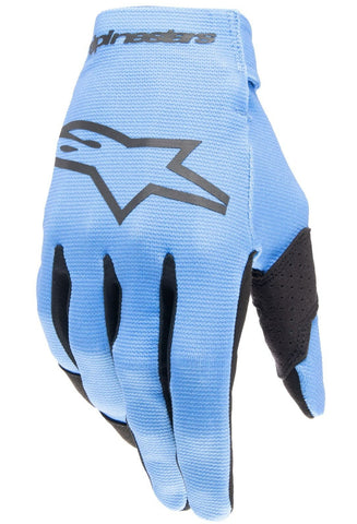 Alpinestars Youth Radar Gloves Light Blue Black