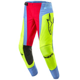 Alpinestars Techstar Ocuri Pants Light Blue Yellow Fluo Red Berry