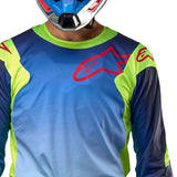 Alpinestars Racer Hoen Flo Yellow Blue Night Navy Jersey