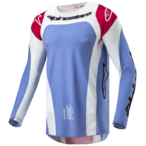 Alpinestars Techstar Ocuri Jersey Light Blue Mars Red White