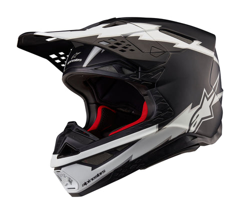 Alpinestars Helmet Supertech SM10 Ampress Black White Matt