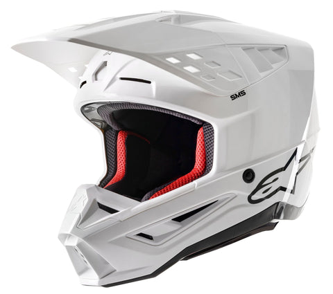 Alpinestars Helmet SM5 Solid White Glossy
