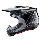 Alpinestars Helmet SM5 Rover Black Silver Glossy