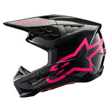 Alpinestars Helmet SM5 Corp Black Diva Pink Glossy