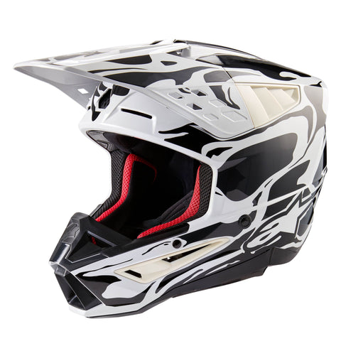Alpinestars Helmet SM5 Mineral Cool Gray Dark Gray Glossy