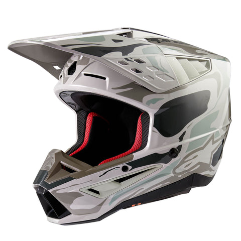 Alpinestars Helmet SM5 Mineral Warm Gray Celadon Green Glossy