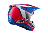 Alpinestars Helmet SM5 Sail White Diva Pink Enamel Blue Glossy
