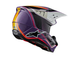 Alpinestars Helmet SM5 Sail Violet Black Silver Glossy