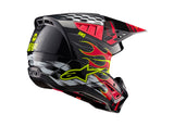 Alpinestars Helmet SM5 Rash Dark Gray Bright Red Glossy