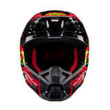 Alpinestars Helmet SM5 Rash Dark Gray Bright Red Glossy