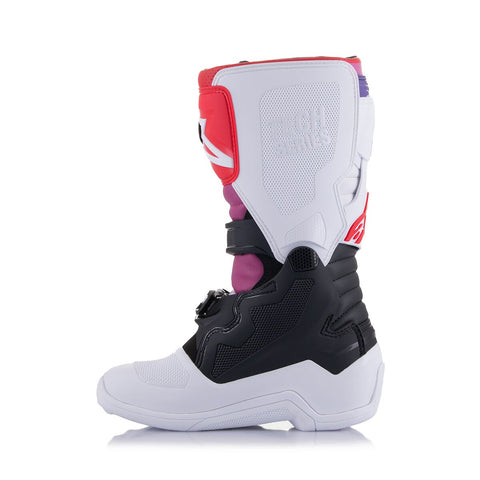 Alpinestars Tech 7S Youth Boots White Black Rainbow – AT Motocross