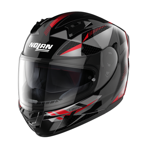 Nolan N60-6 Wiring Black Red Motorcycle Helmet