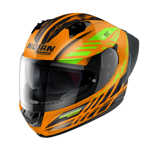 Nolan N60-6 Sport Hot Foot Led Orange Motorcycle Helmet