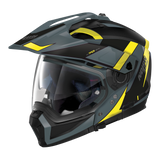 Nolan N70-2 Adventure Skyfall Slate Grey Yellow Motorcycle Helmet