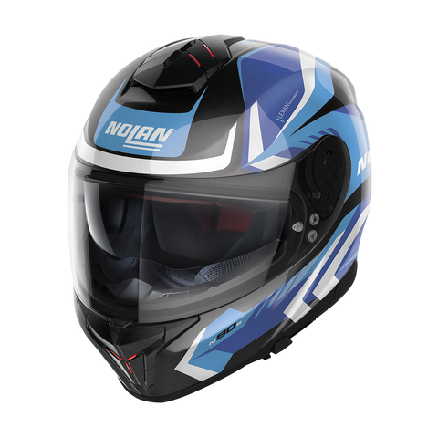 Nolan N80-8 Rumble Black Blue Motorcycle Helmet